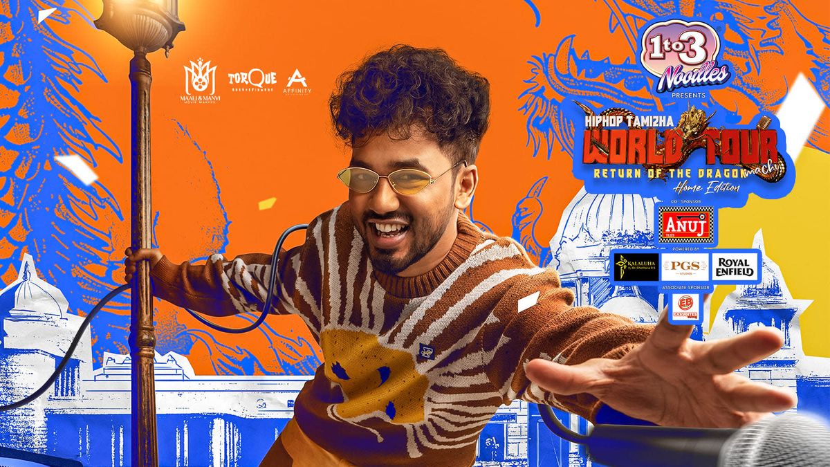 Hiphop Tamizha&apos;s - Return Of The Dragon Machi (Home Edition) - Live In Bengaluru, 23 August | AllEvents