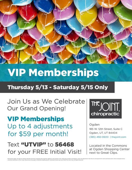 Grand Opening, The Joint Chiropractic, Ogden, May 13 2021