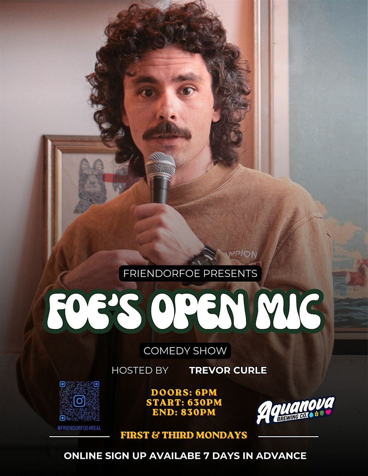 Comedy Show at Aquanova - Foe's Open Mic (Free Event)