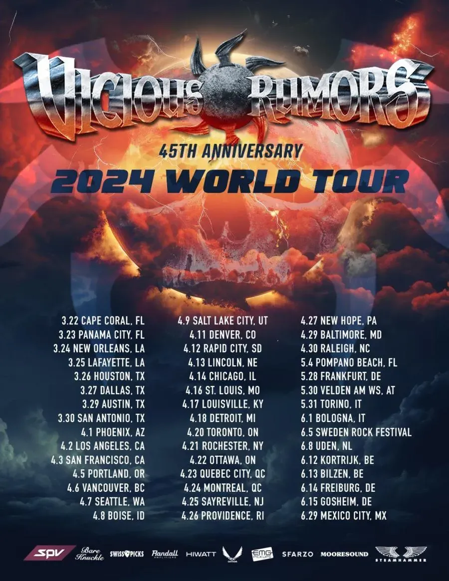 Vicious Rumors at Whisky A Go GO, 21 August | Event in West Hollywood | AllEvents
