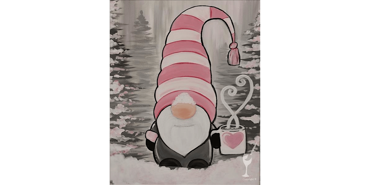 Cute Gnome With a Cup of Love - Paint and Sip in Houston | Classpop!™, 16 December | Event in Pasadena | AllEvents