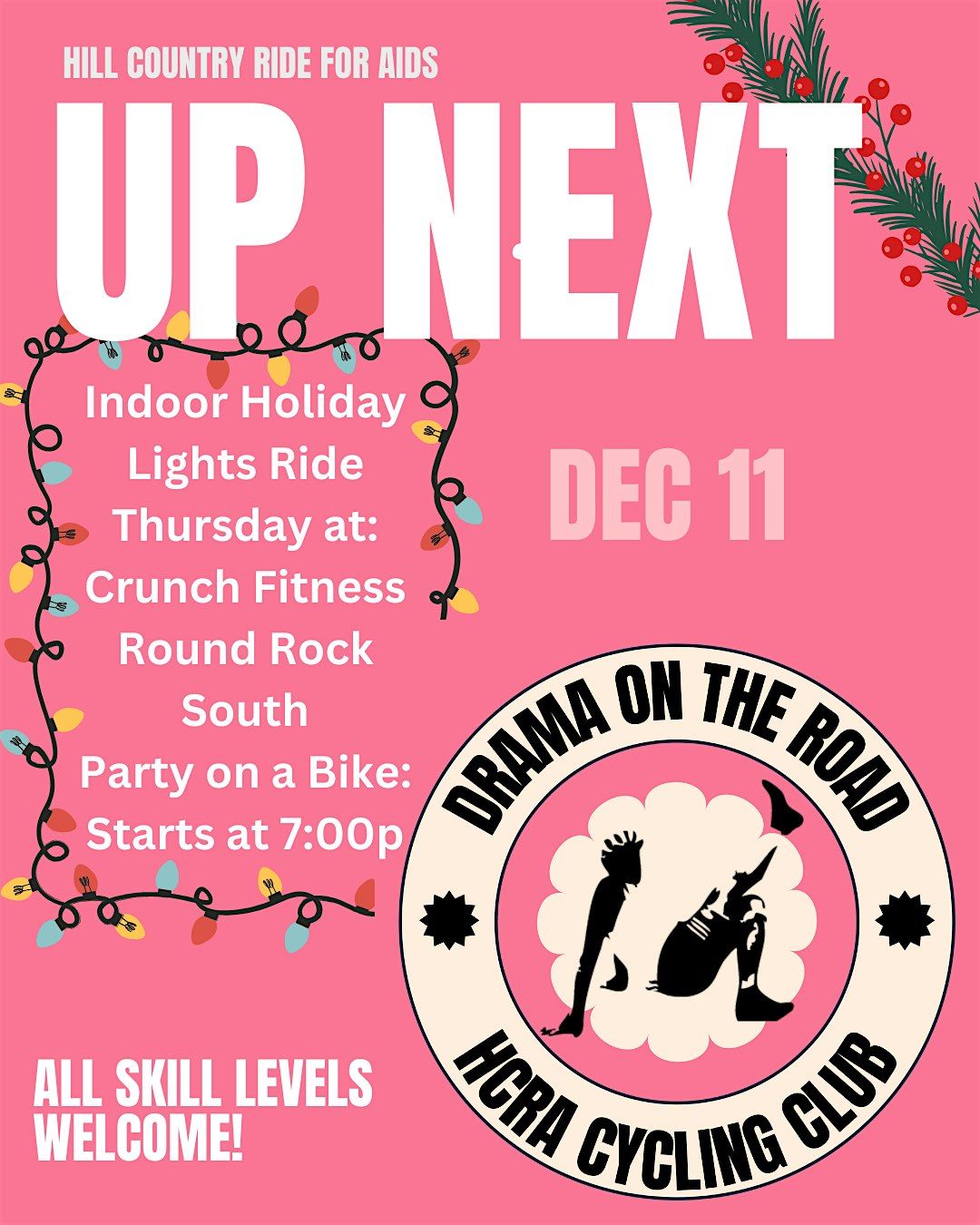 Indoor Holiday Lights Ride, Crunch Fitness - Round Rock, 11 December ...