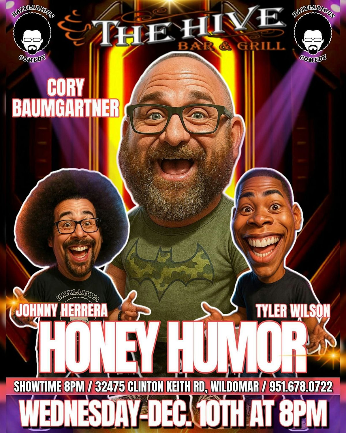 Honey Humor Comedy Show, 10 December | Event in Wildomar | AllEvents