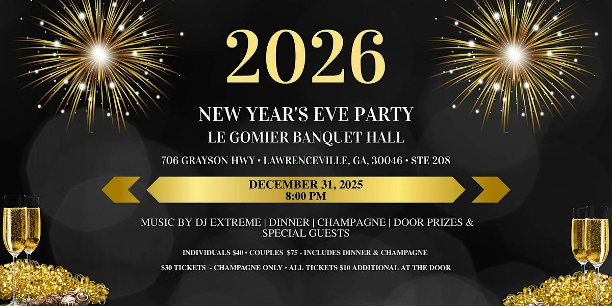 Caribbean‑Infused New Year’s Bash – A Night of Rhythm, Flavor!, 31 December | Event in Lawrenceville