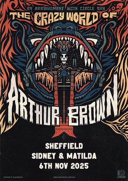 The Crazy World Of Arthur Brown, 6 November | Event in Sheffield | AllEvents