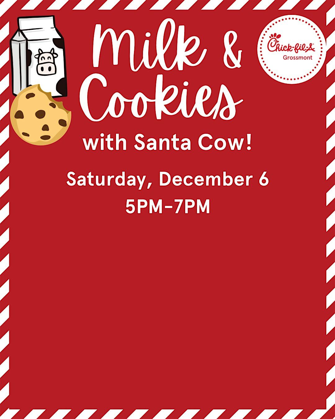 Milk & Cookies with Santa Cow!, 6 December | Event in La Mesa | AllEvents