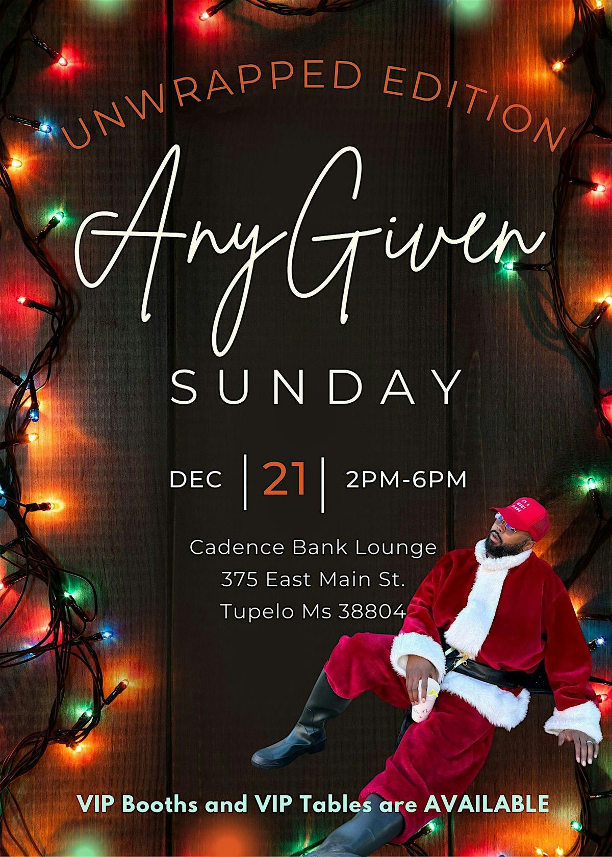 ANY GIVEN SUNDAY - UNWRAPPED EDITION, 21 December | Event in Tupelo | AllEvents