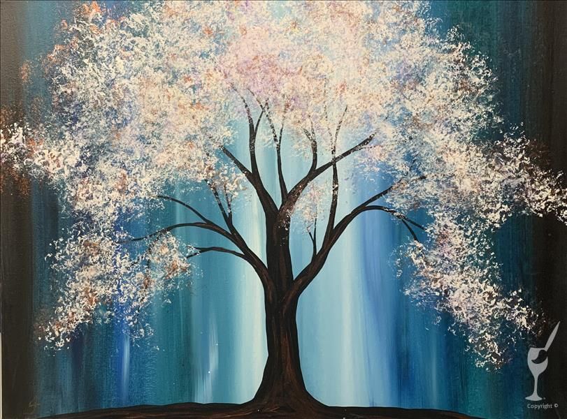 Tree of Spirits, Painting with a Twist (Roseville, MI), 27 October 2023