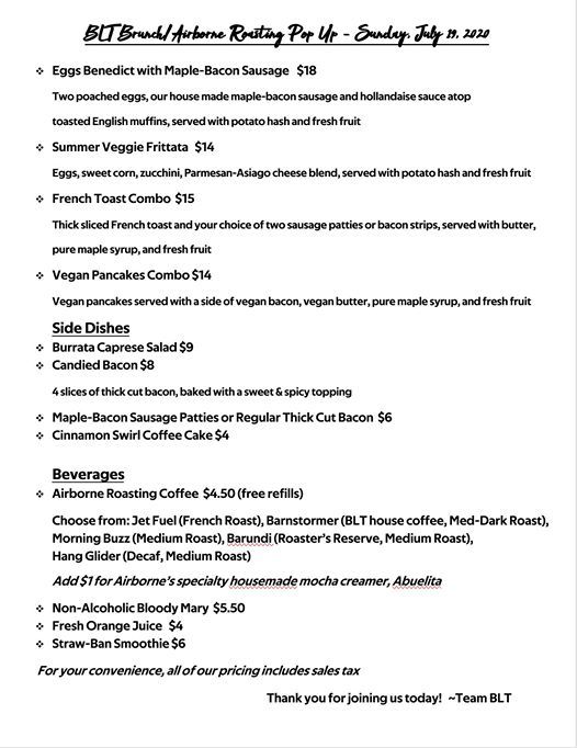 Blt Brunch Airborne Roasting Pop Up Brisbane Lunch Truck 19 July