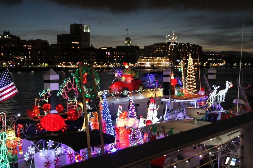 Savannah Boat Parade of Lights Eastern Eastern Wharf, Savannah, GA