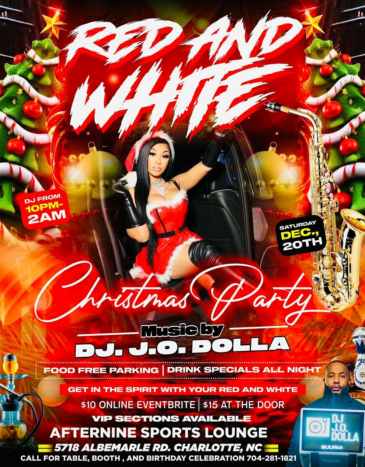Red and white Christmas party, 20 December | Event in Charlotte | AllEvents