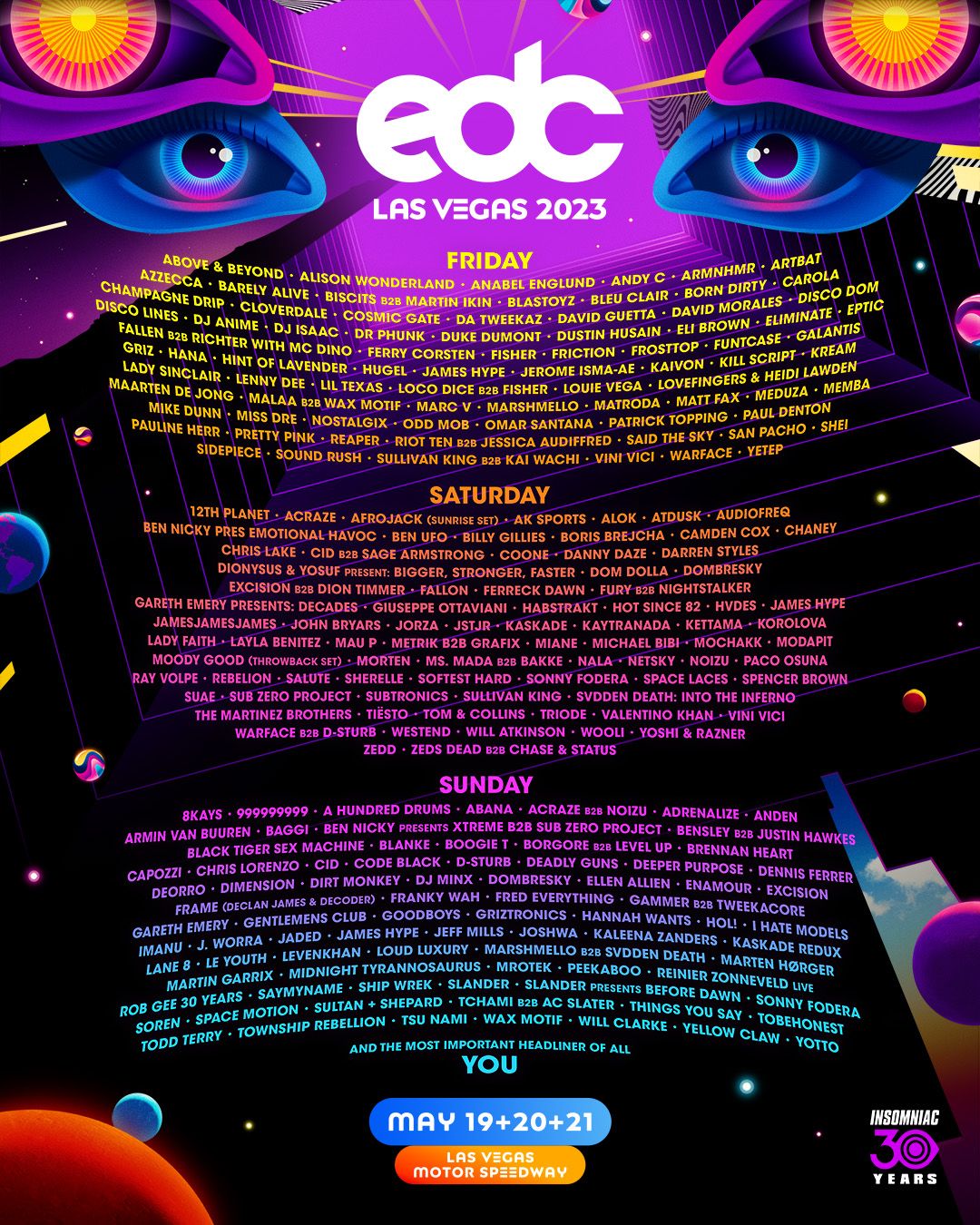 Electric Daisy Carnival - EDC Las Vegas - Sunday, 16 May | Event in Las Vegas | AllEvents