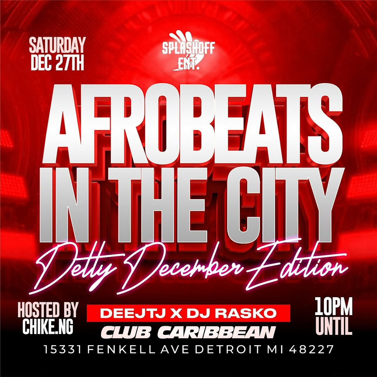 AFROBEATS IN THE CITY, 27 December | Event in Detroit | AllEvents
