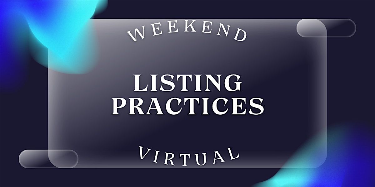 WEEKEND VIRTUAL Listing Practices (12 CEUs #256-003-PL), 30 January | Event in Des Moines | AllEvents