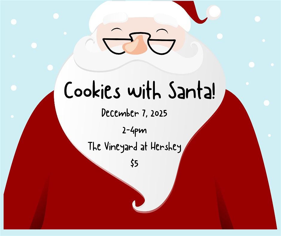 Cookies with Santa at The Vineyard at Hershey!, 7 December | Event in Middletown | AllEvents