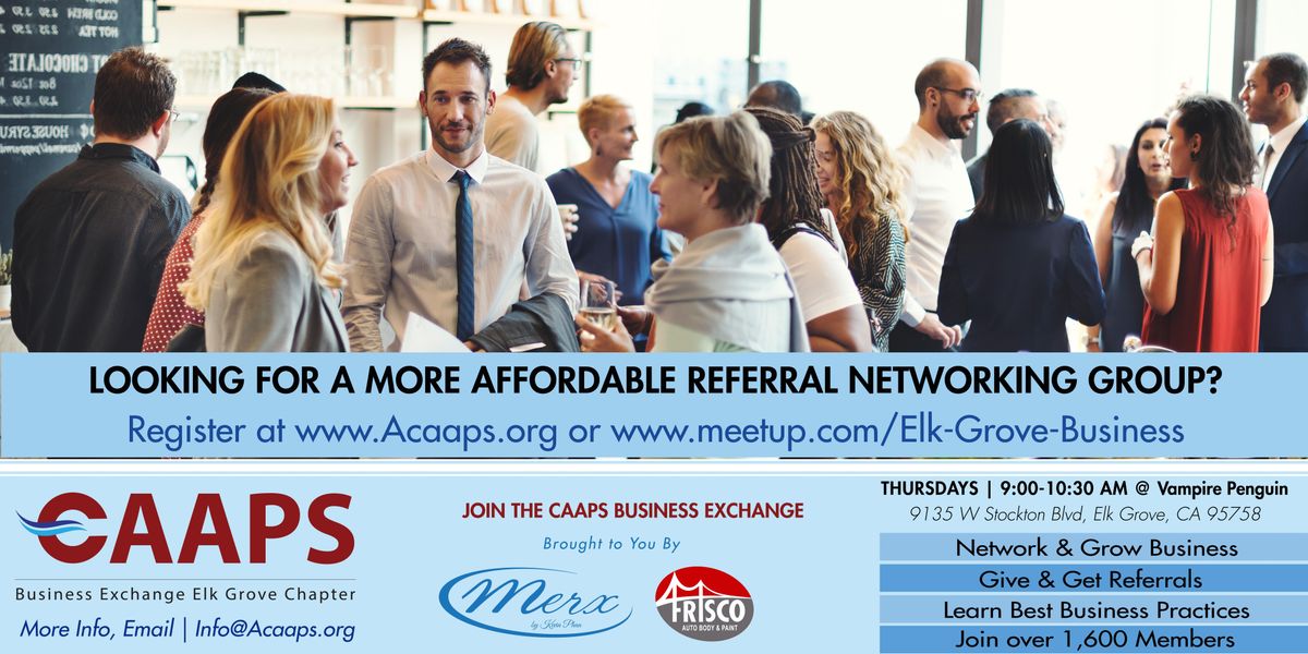 Elk Grove Business Networking Thursday Mornings At Vampire