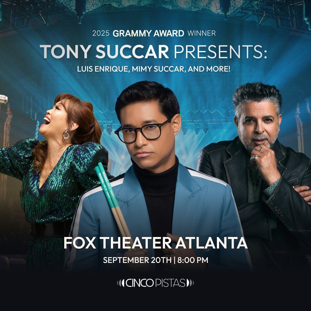 Tony Succar - Luis Enrique at Fox Theatre - Atlanta, 20 September | Event in Atlanta | AllEvents