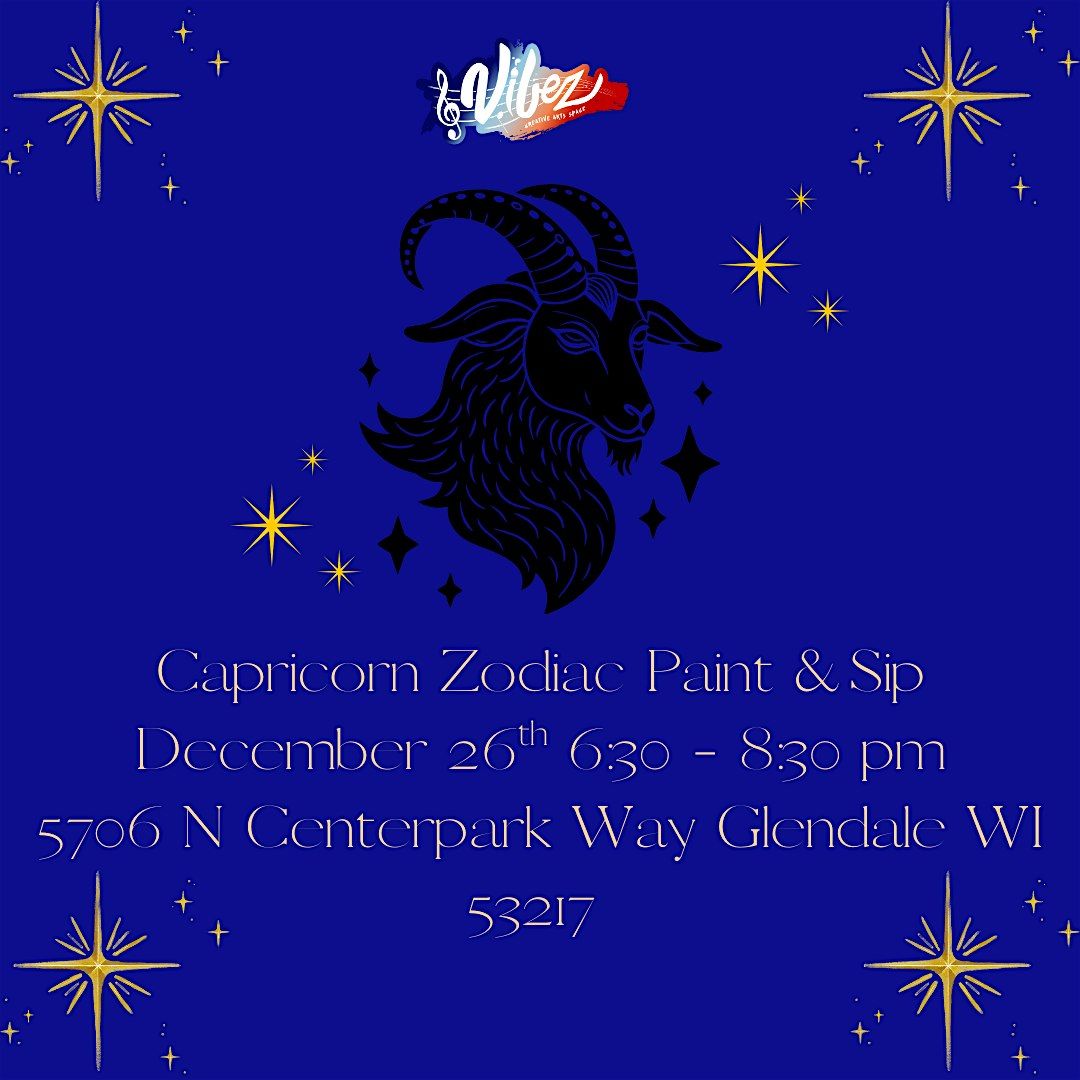 Capricorn Zodiac Paint & Sip, 26 December | Event in Glendale | AllEvents