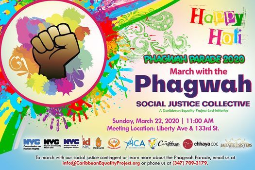 Phagwah Parade 2020 March W Phagwah Social Justice Collective Liberty Avenue And 133rd Street Richmond Hill Ny 11419 March 20 2022 Allevents In Events Nyc March 20 2022