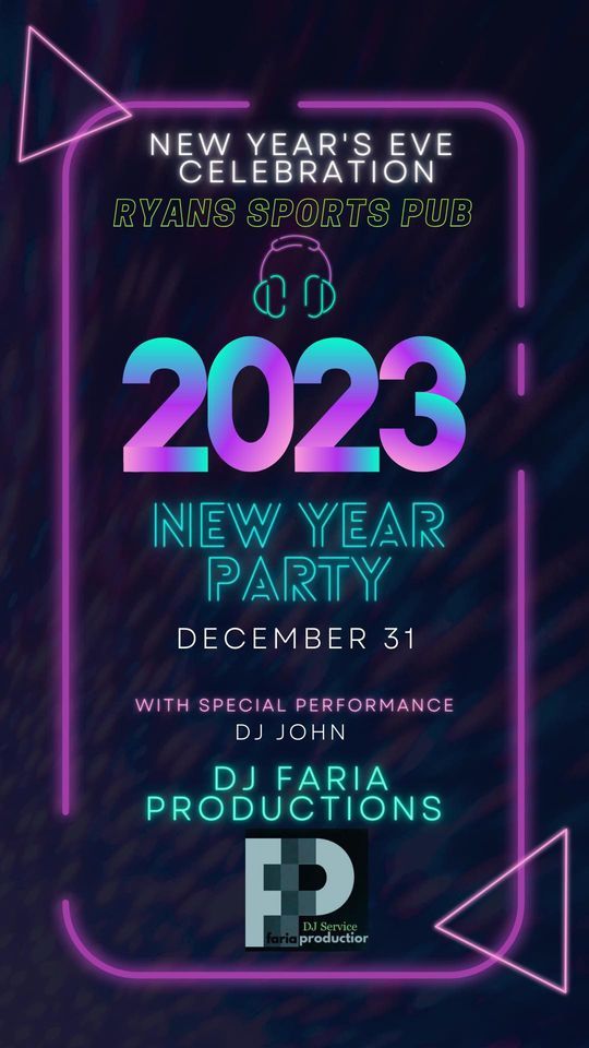 NYE Party, Ryans Sports Pub & Billiards, New Bedford, December 31 to