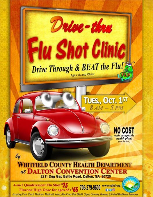 Drive Thru Flu Shots At Dalton Convention Center Dalton