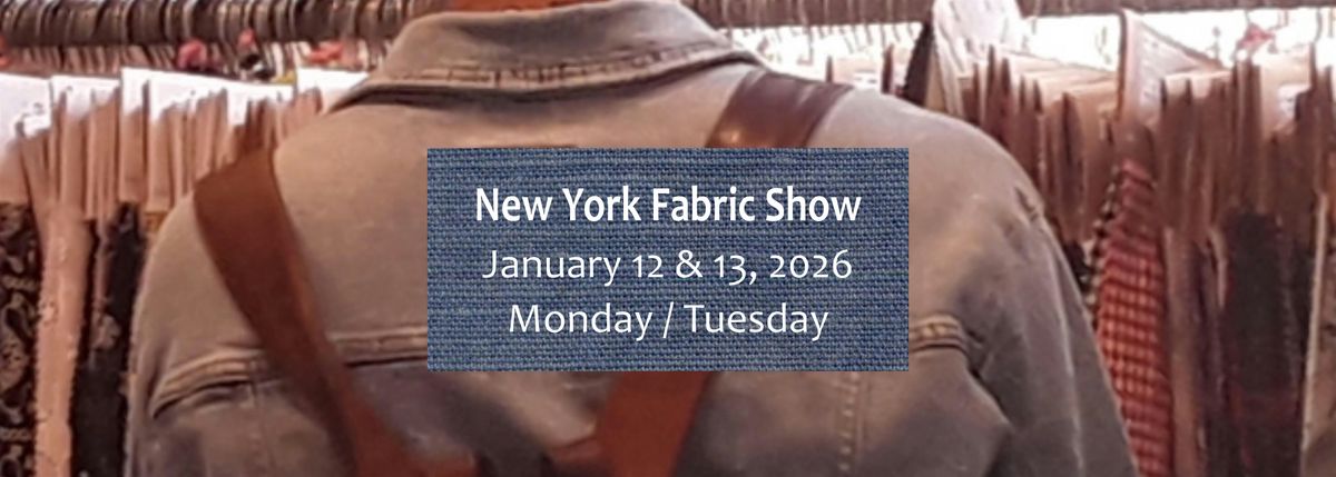 New York Fabric Show January 2026, 12 January | Event in New York | AllEvents