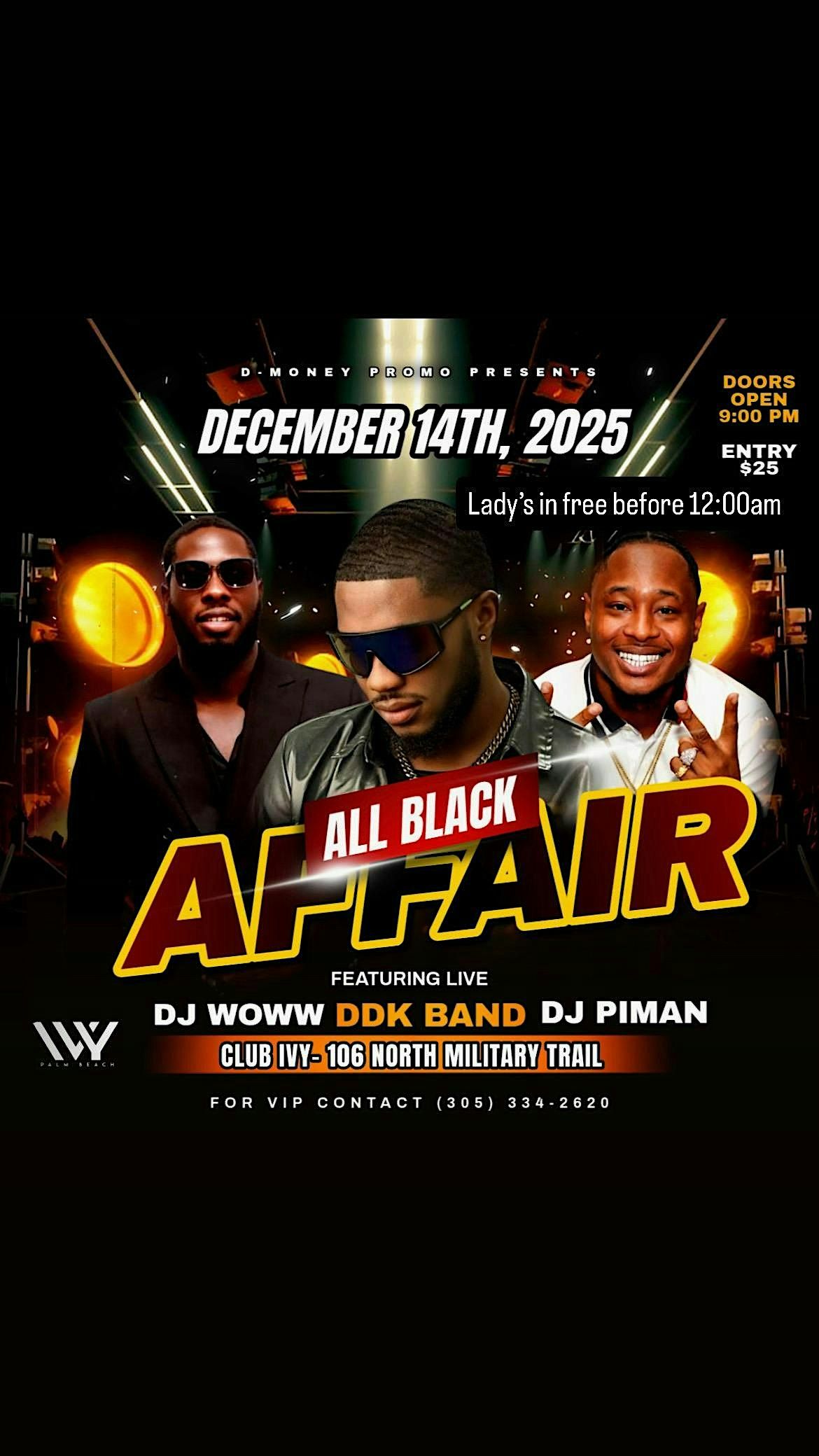 ALL BLACK AFFAIR, 14 December | Event in West Palm Beach | AllEvents