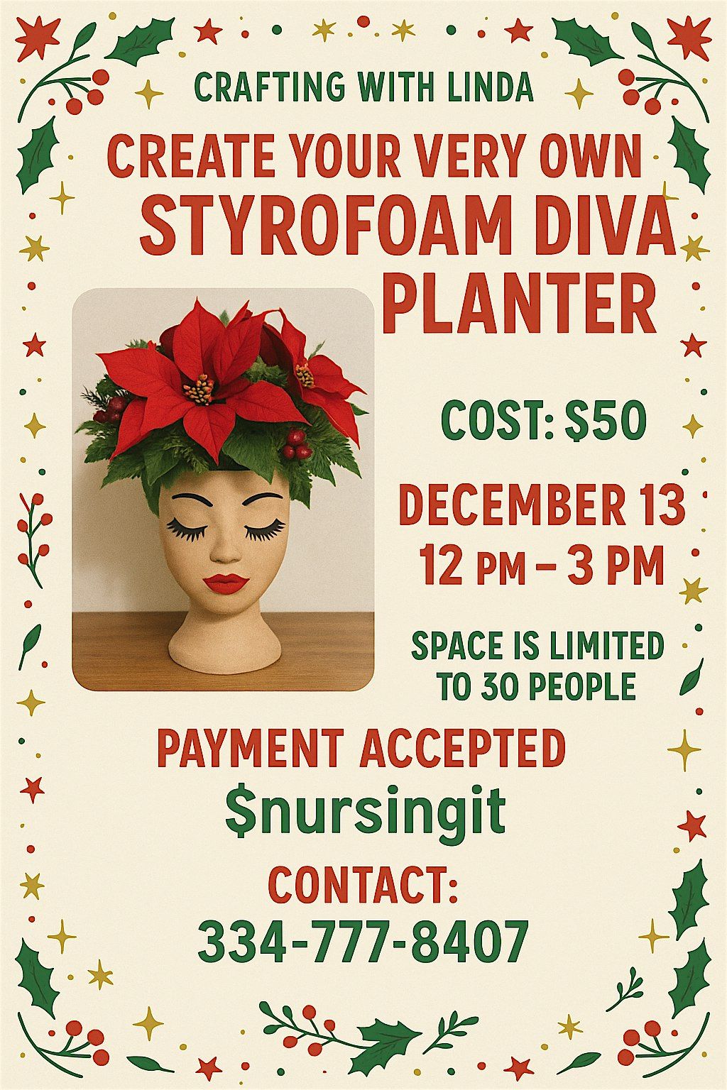 Create your very own Diva Planter, 13 December | Event in Forest Park | AllEvents