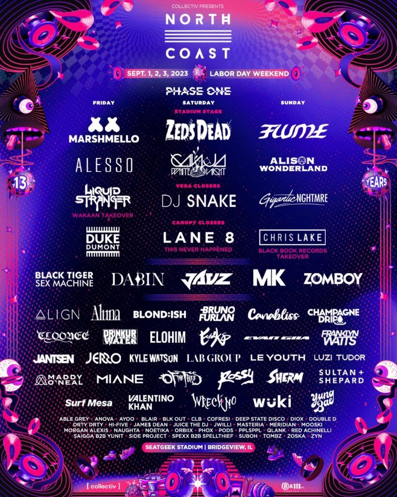 2025 North Coast Music Festival - Sunday at SeatGeek Stadium, 31 August | Event in Bridgeview | AllEvents
