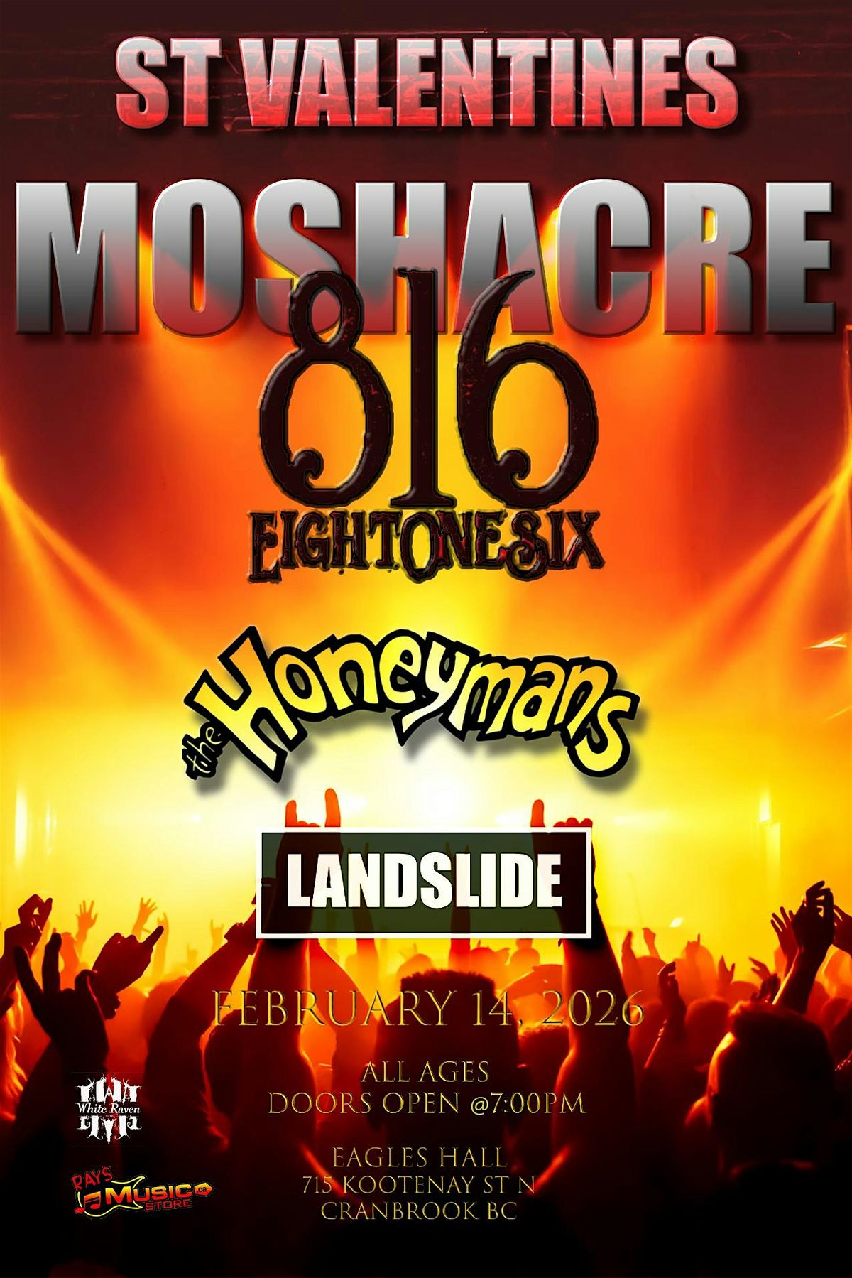 ST VALENTINES MOSHACRE, 14 February | Event in Cranbrook | AllEvents