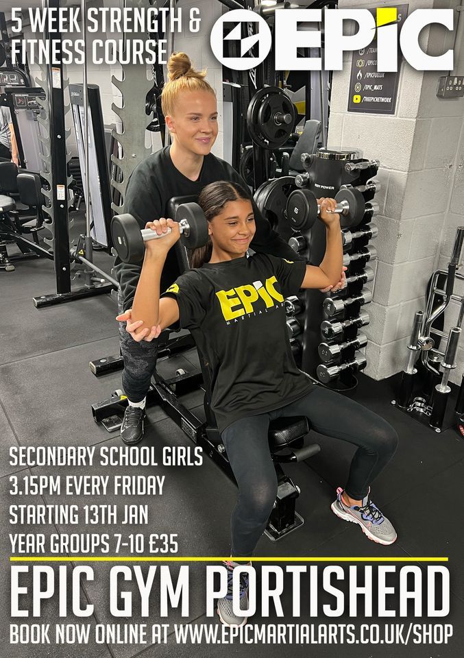 Secondary school girls only 5 week strength & fitness course, EPiC GYM