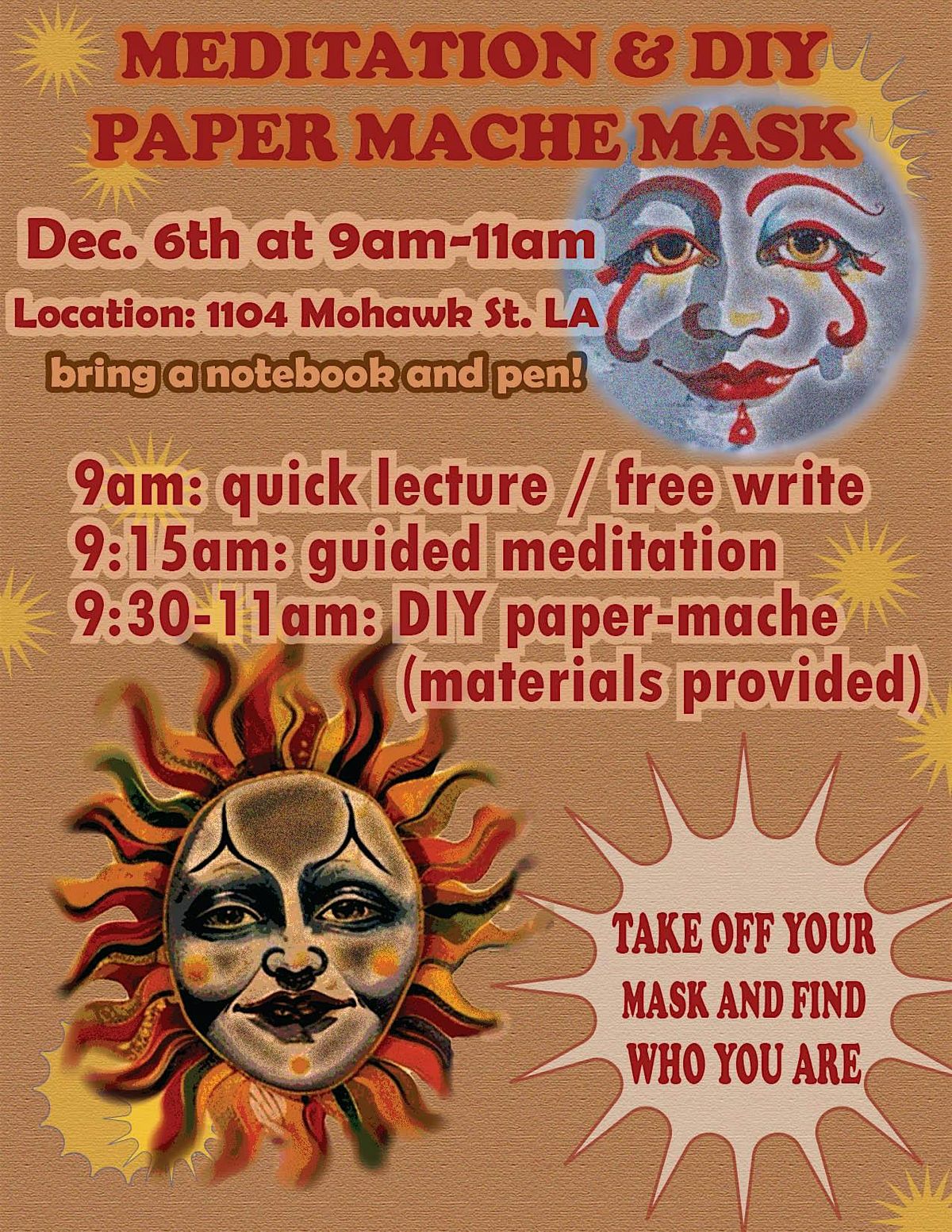 Meditation & DIY Paper Mache, 6 December | Event in Los Angeles | AllEvents