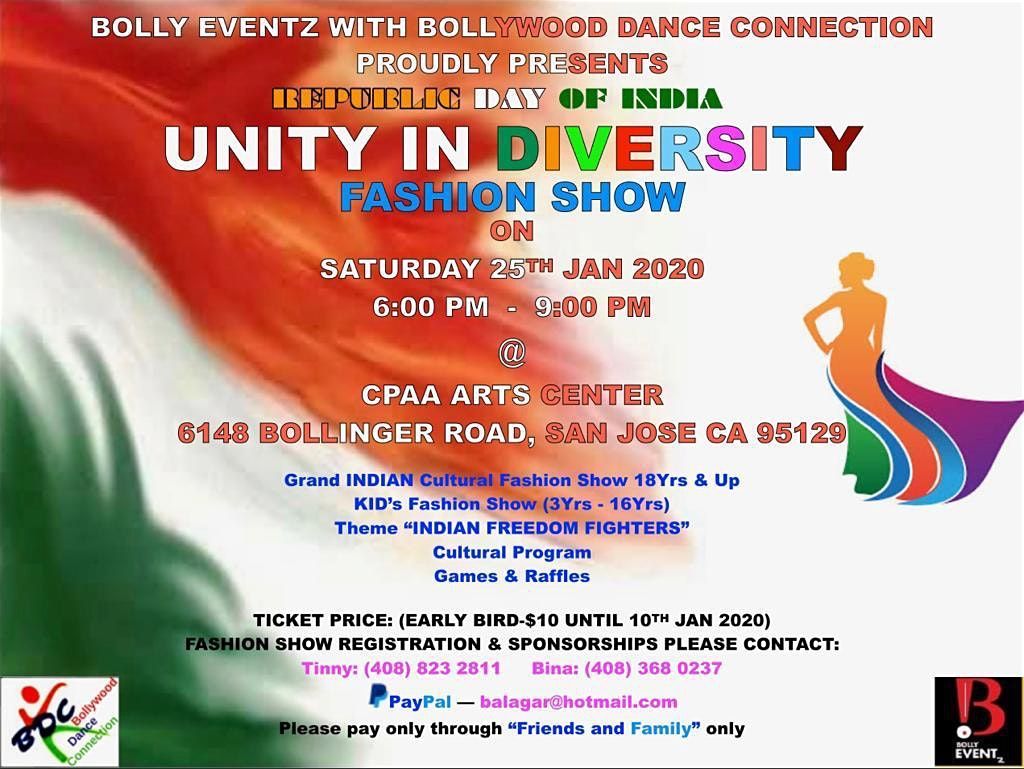 Indian Republic Day Unity In Diversity Fashion Show At Chinese