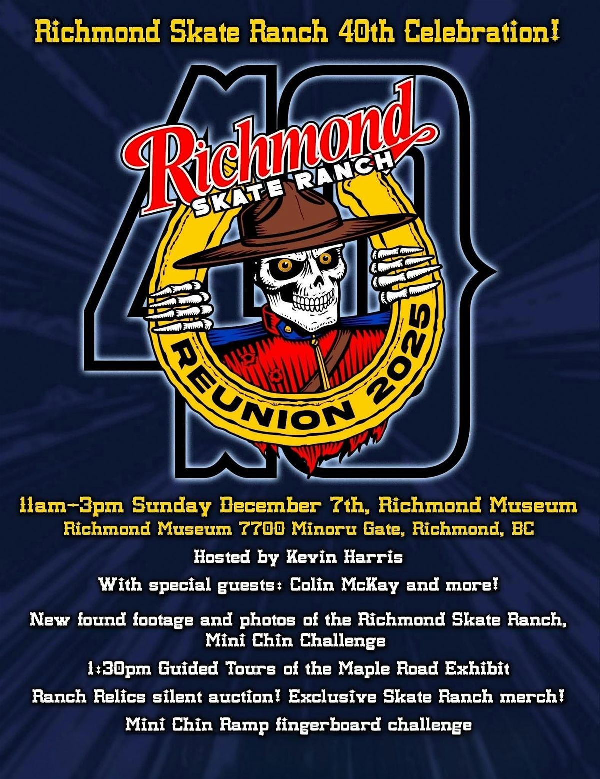 Richmond Skate Ranch 40th Reunion, 7 December | Event in Richmond | AllEvents