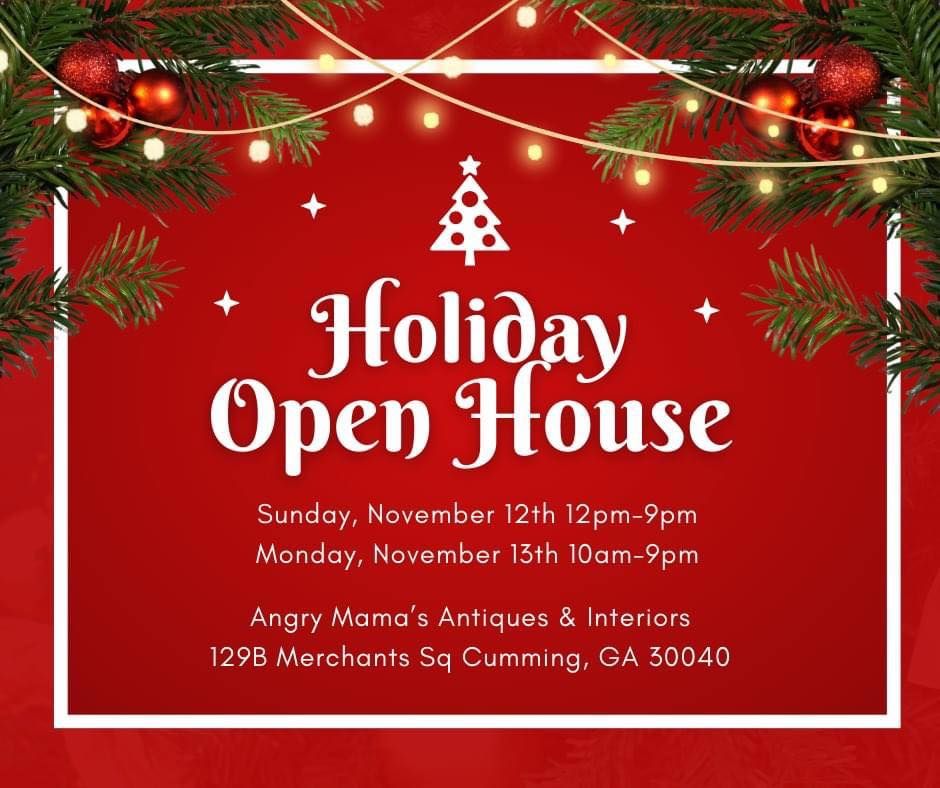 Holiday Open House, Angry Mama's Antiques & Interiors, Cumming
