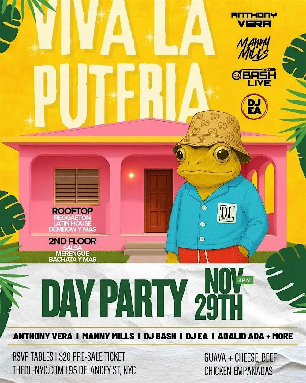 NYC Events Guide: Viva La Putería at The DL – Latin Rooftop Party, 29 November | Event in New York | AllEvents