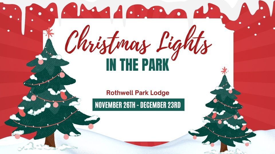 Christmas Lights in the Park, Rothwell Park, Moberly, November 26 2023
