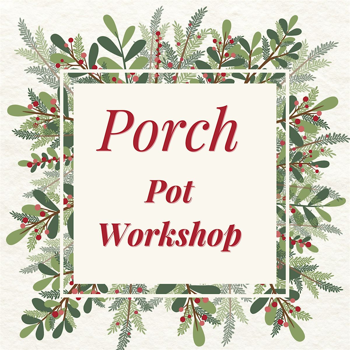 Copy of Holiday Porch Pot Workshop, 3 December | Event in Scandia | AllEvents