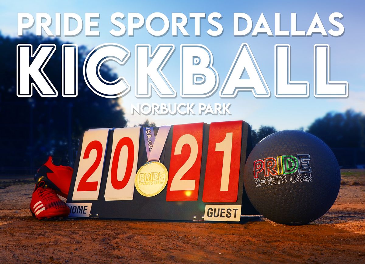 Pride Sports Dallas Kickball Open Play, Norbuck Park, Dallas, August