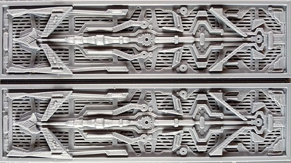 1/350th Scale K"Tinga Class Warp Engine Veneer  | AllEvents