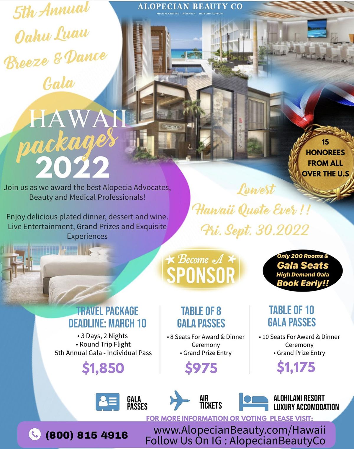 5th Annual Alopecian Beauty Co Oahu Luau Breeze Dance Gala Alohilani Resort Waikiki Resort Honolulu September 30 To October 3 Allevents In Labor Day Events Oahu 2022