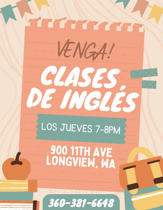 English Classes Taught by Spanish Missionaries, 30 October | Event in Longview | AllEvents