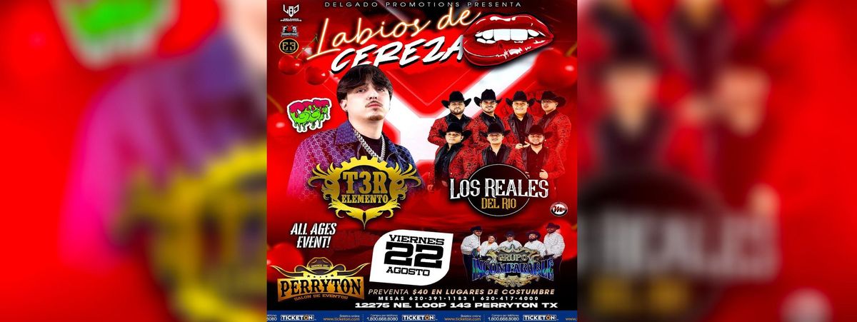 T3R ELEMENTO, LOS REALES DEL RIO & MAS, 22 August | Event in Perryton | AllEvents