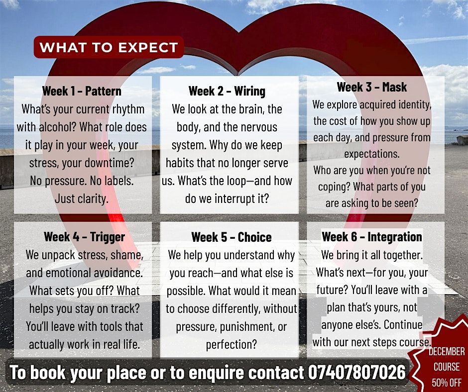 6 Weeks Reset & Integration Course - Alcohol Free Living, 18 January | Event in Kirkcaldy | AllEvents