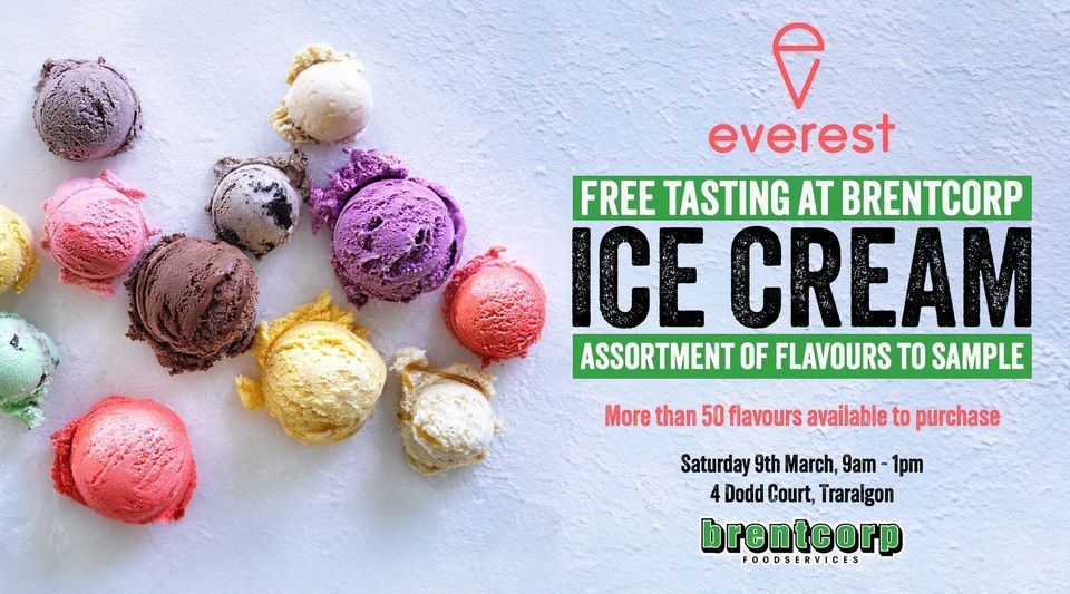 Everest IceCream Sample Day, Brentcorp Foodservices and Bulk Barn