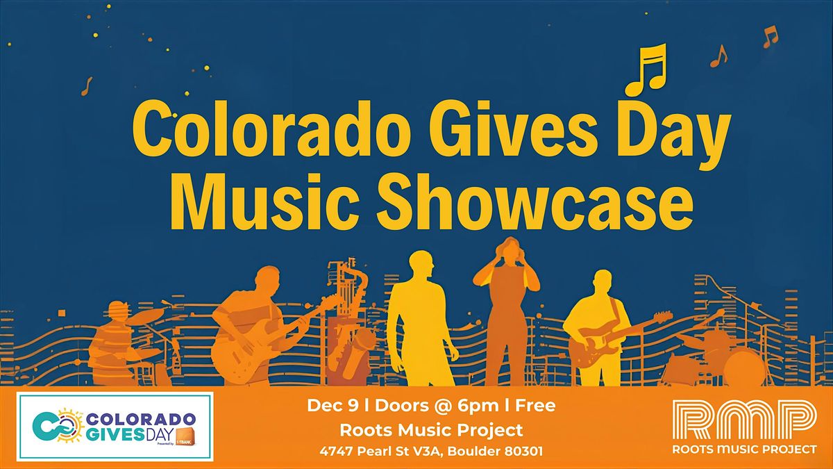 Colorado Gives Day Music Showcase, 9 December | Event in Boulder | AllEvents