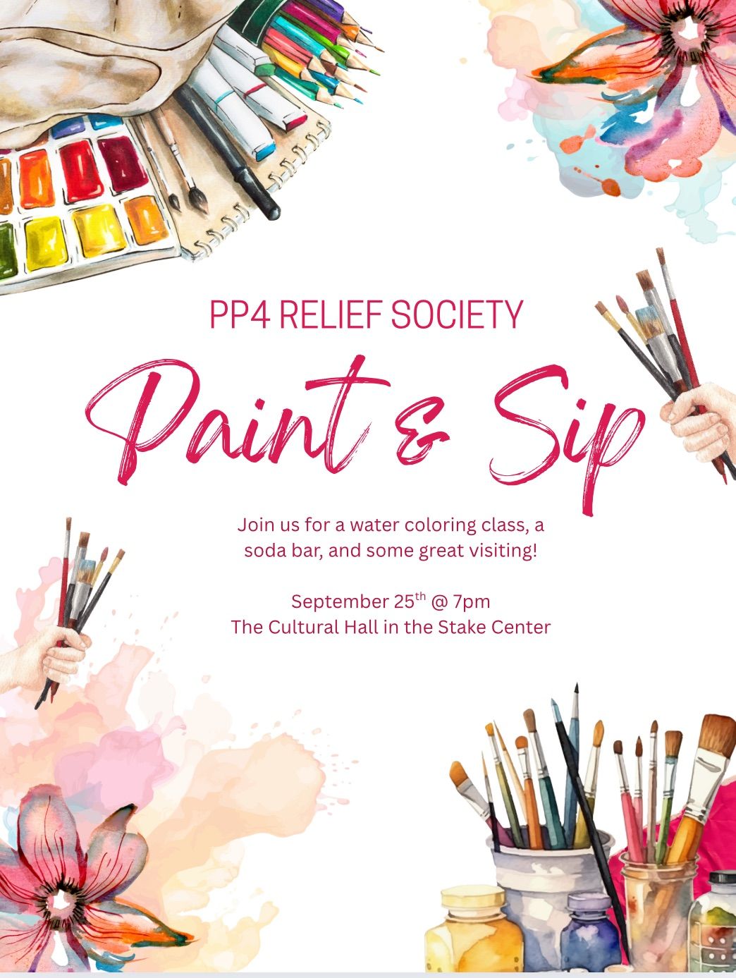Paint & Sip RS Activity, 25 September | Event in Provo | AllEvents