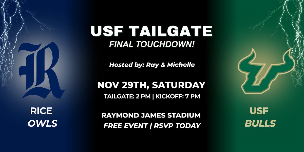 USF Tailgate: Final Touchdown vs Rice Owls | Event in Tampa | AllEvents