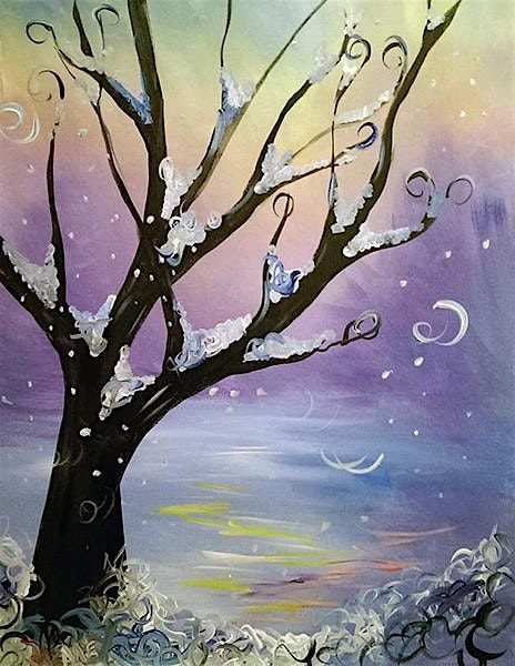Snow Whimsy - Tipsy Brush Painting Party!, 6 March | Event in Kila | AllEvents