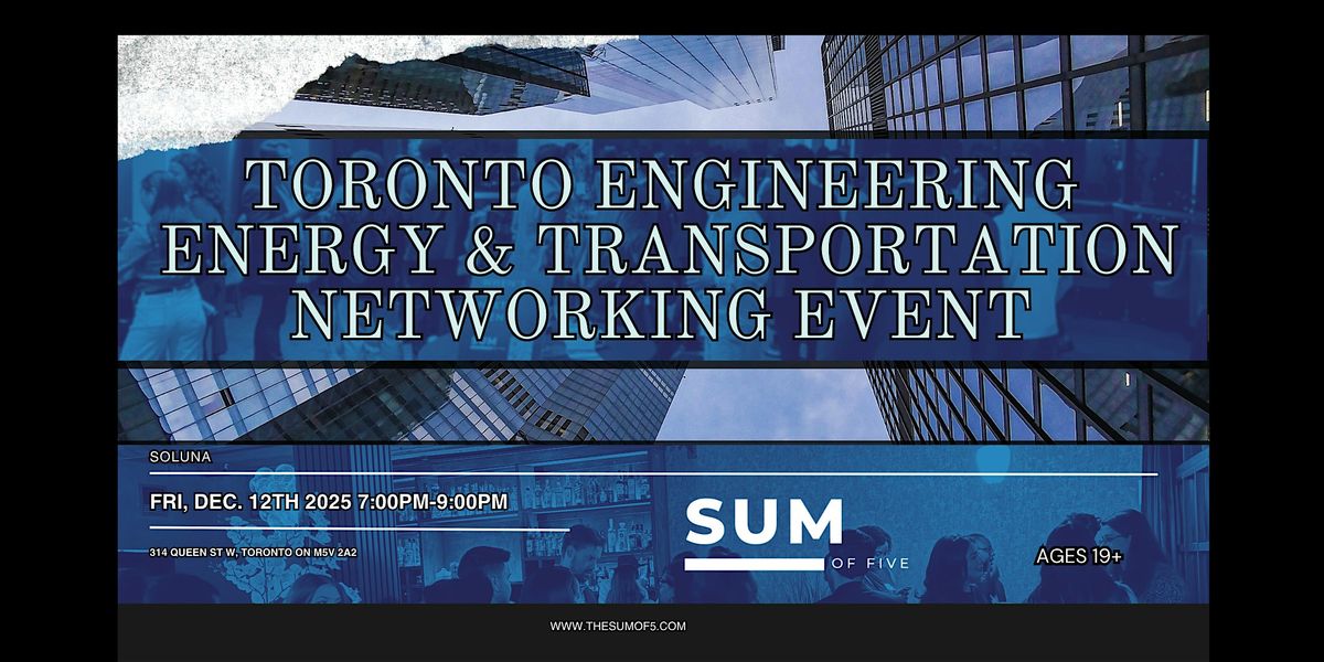 Toronto Engineering, Energy & Transportation, 12 December | Event in Toronto | AllEvents